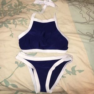 2 piece halter top swimsuit