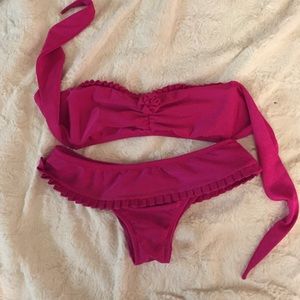 Luli Fama scalloped hem bikini