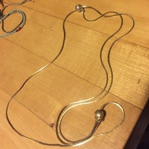 Adjustable antique gold (?) chain