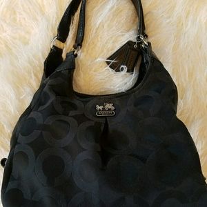 Authentic Coach Madison OP Art Maggie Hobo Handbag