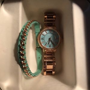 Fossil watch and bracelet
