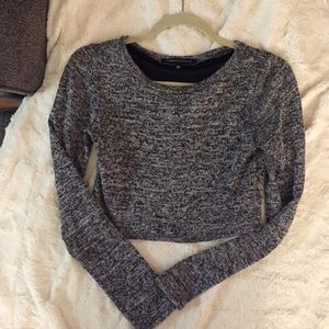 Foreign Exchange crop sweater NWOT