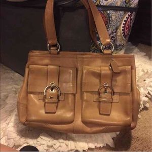 Coach leather handbag