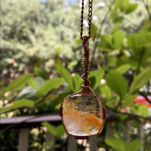 Hematoid Picture Quartz Handmade Necklace! - Picture 3 of 4