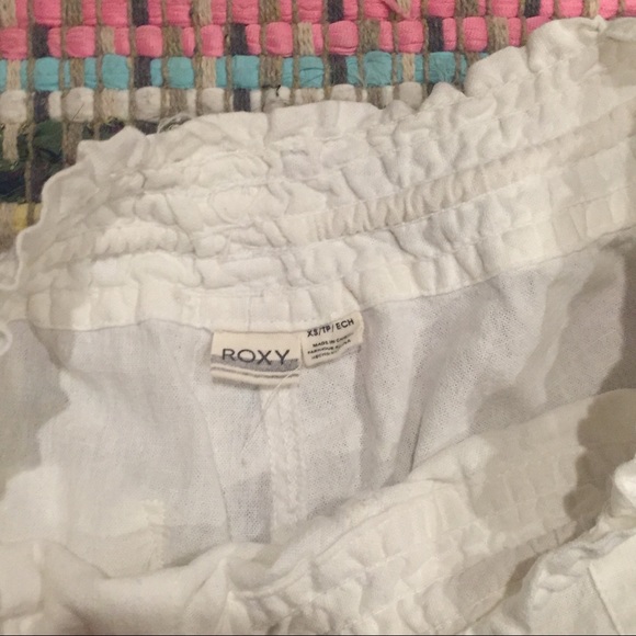 White Roxy Beach Shorts - Picture 3 of 3