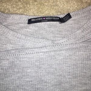 Brandy Melville Grey Croptop