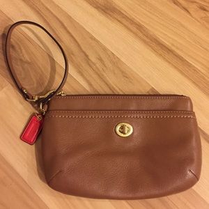 Coach Park Leather Wristlet
