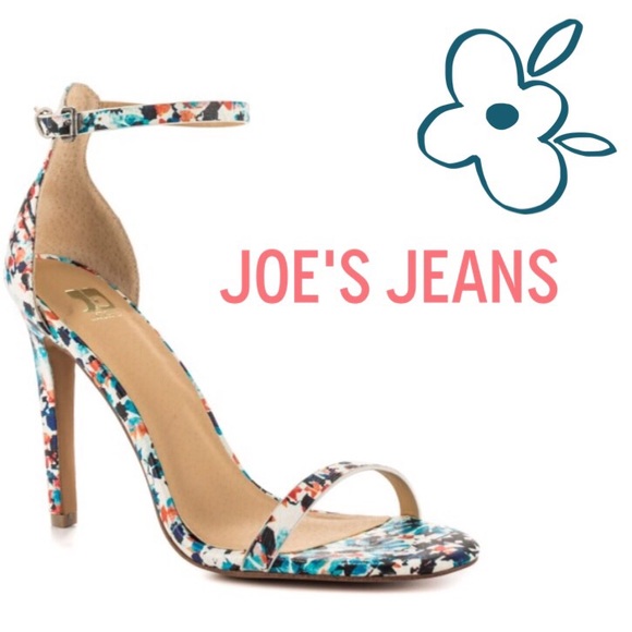 Leather Floral Heel
