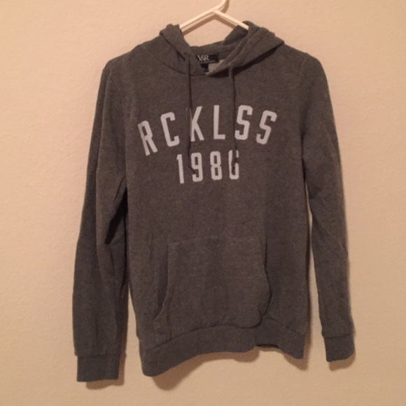 Young And Reckless Grey Hoodie