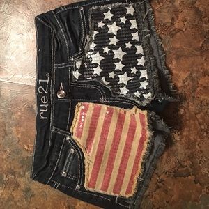 American flag shorts Worn once