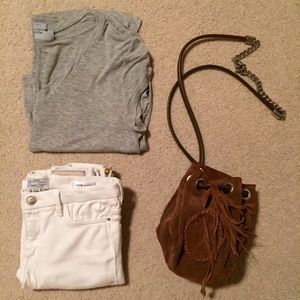 Mini Zara Suede Bucket Bag