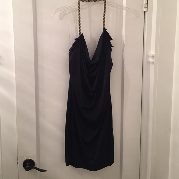 Navy blue Rachel Roy halter dress