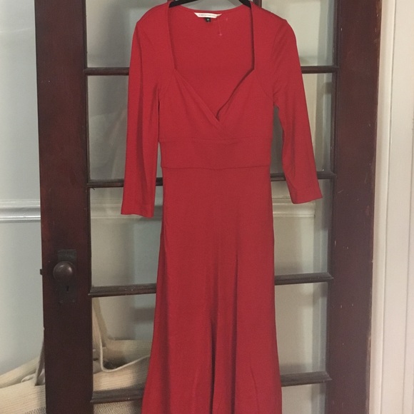 Diane Von Furstenberg Sweetheart Red Dress