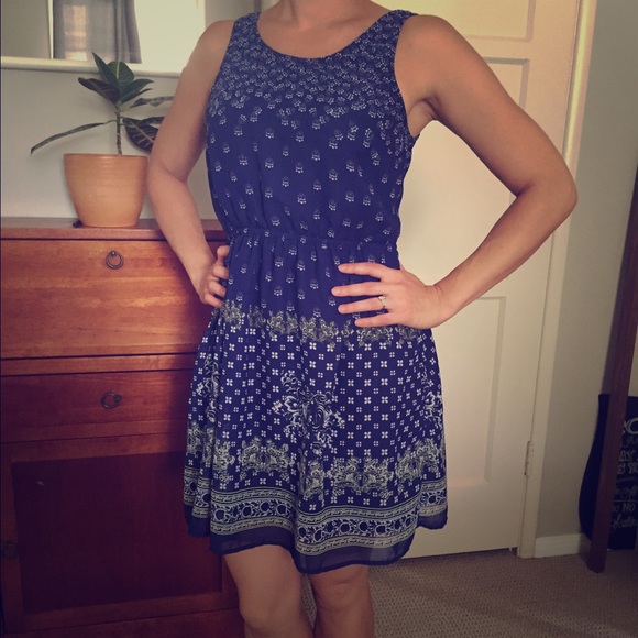 H&M blue dress