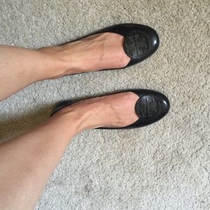 Tory burch black Reva jelly flats