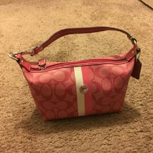Pink Coach mini purse