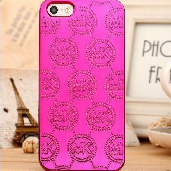 MICHAEL KORS METALLIC PINK IPHONE 5s CASE 🎀RARE🎀