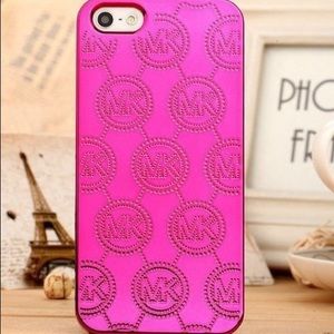 MICHAEL KORS METALLIC PINK IPHONE 5s CASE 🎀RARE🎀