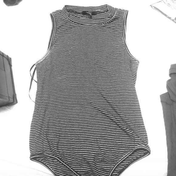Black and white bodysuit