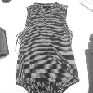 Black and white bodysuit