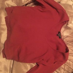 A maroon long sleeve
