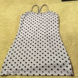 lavender polka dot lululemon tank