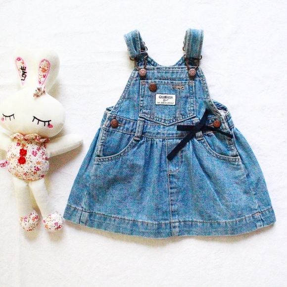Osh Kosh baby toddler girls denim dress 12M