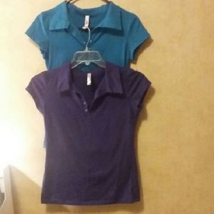 2 collared t-shirts