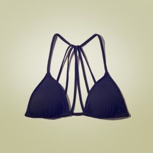 A&F Black Strappy Triangle Swim Top