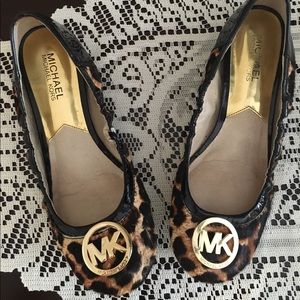 Michael Kors leopard ballet flats