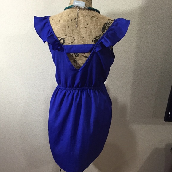 ❌SOLD❌ on Ⓜ️ EUC Blue Dress 👗 W/ Pockets (Rare) - Picture 4 of 4