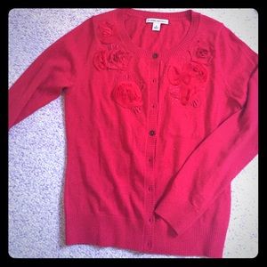Banana Republic red long sleeve sweater