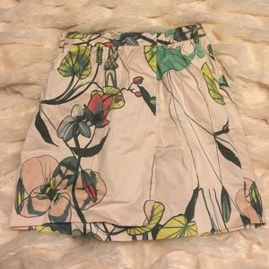 Floral print H&M wrap mini skirt
