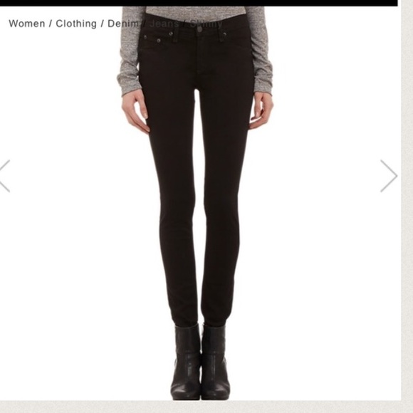 Rag and Bone black skinny jean leggings. Size 26