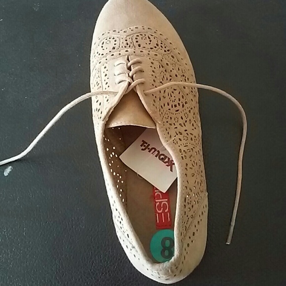 Tan oxfords