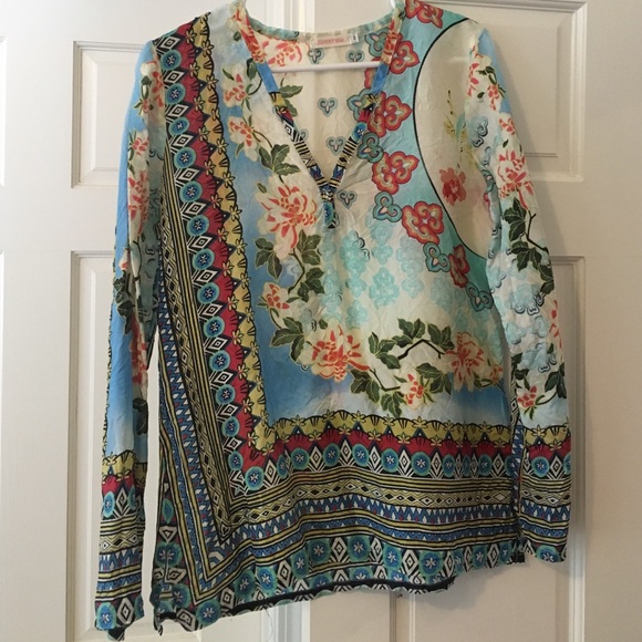 Silk Johnny Was blouse