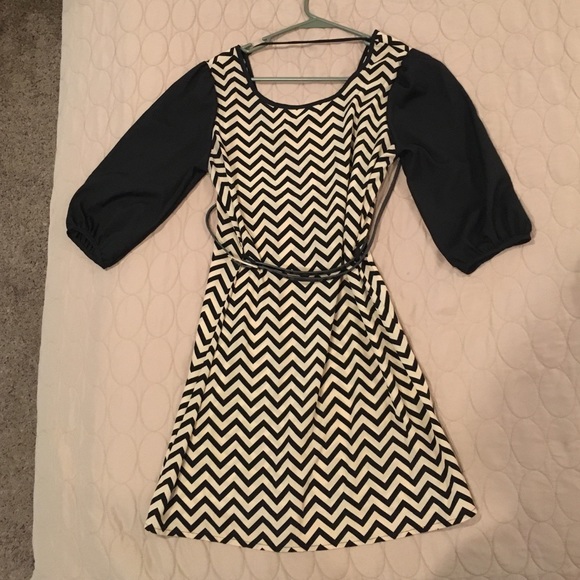 Chevron print dress