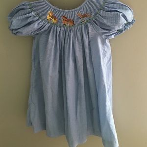Carousel mom & me smocked dress
