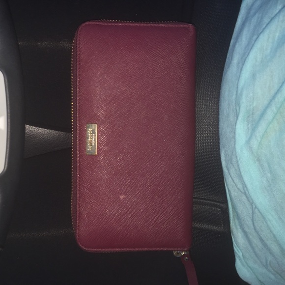 kate spade Handbags - Burgundy Kate spade wallet