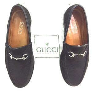 Gucci Horsebit suede loafers