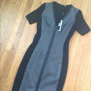 Ellie Tahari Color-Block Body-Con Mila Dress