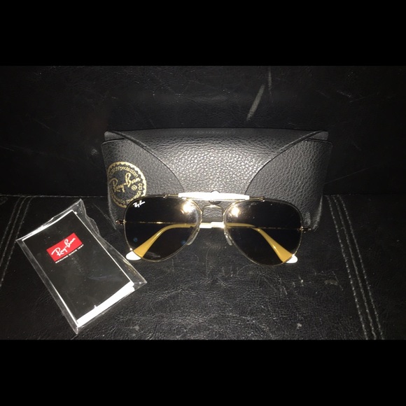 Ray-Ban RB 3407 white wayfarer sunglasses.