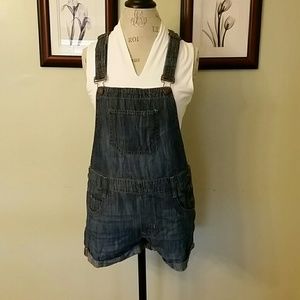 Express Jeans Overall Shorts