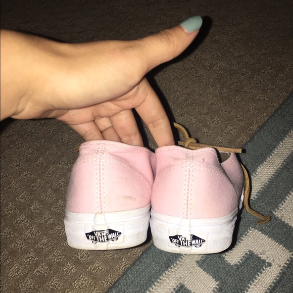 Light pink vans with leather laces - Picture 3 of 4