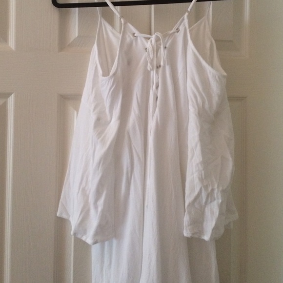 Criss cross cut out shoulder dress