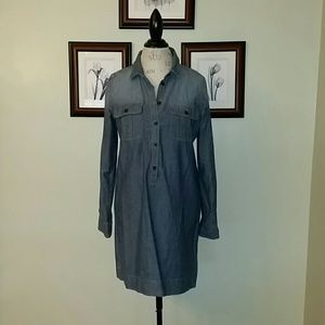 J. Crew Chambray Shirtdress