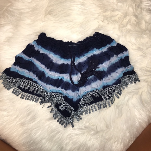 Blue Tie- Dye Mini Short