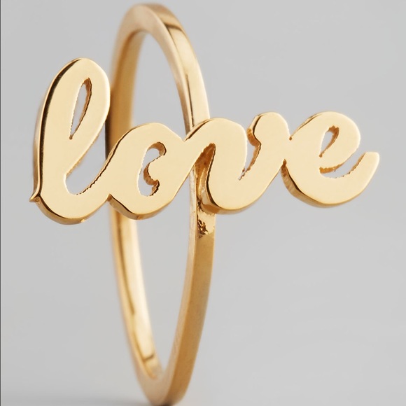 Jennifer Zeuner Gold Love Ring