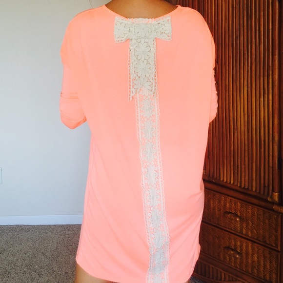 On hold-Gorgeous Dress W/ Crochet Trim Bow - Picture 3 of 4