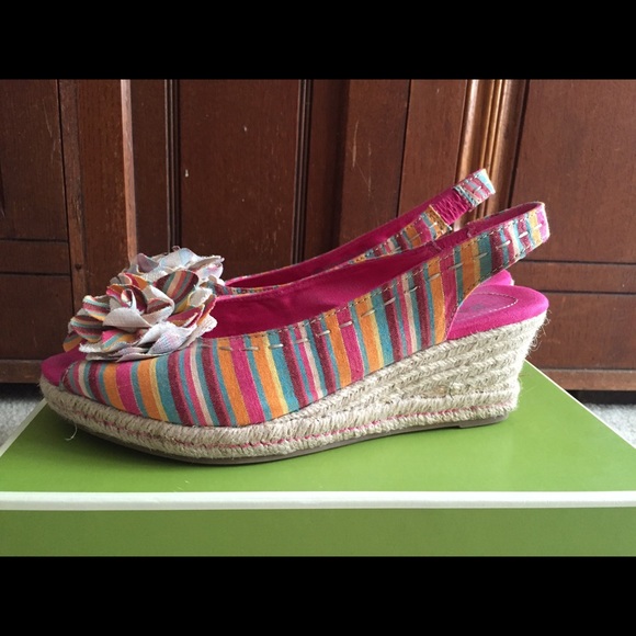 Naturalizer Slingback Sandals Multi Coral Size 8.5 - Picture 3 of 4